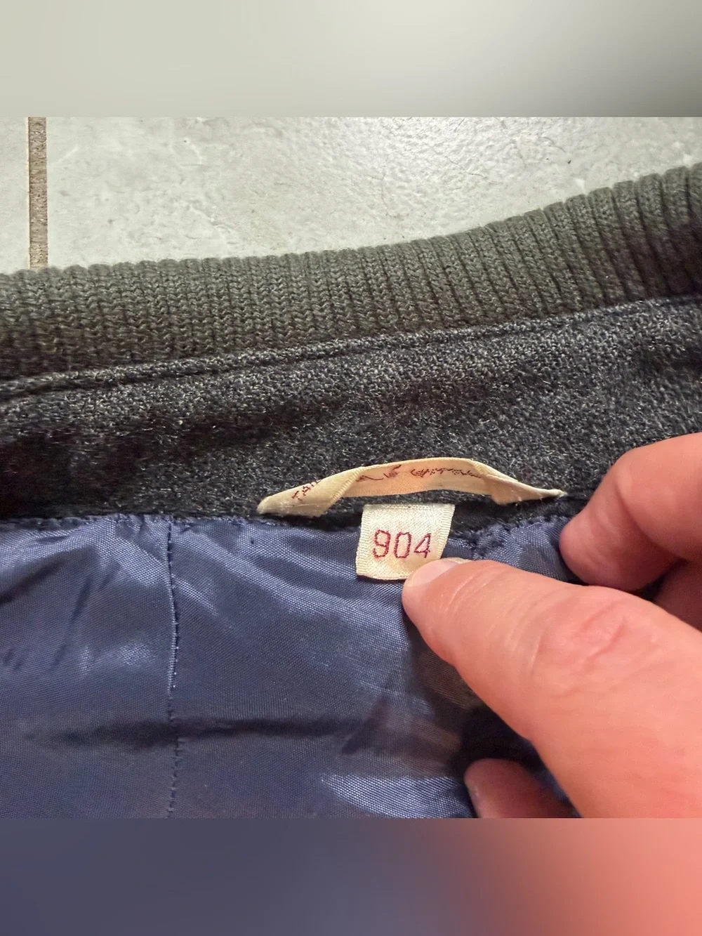 Vintage Baracuta Mens Gray Wool/Rayon Blend Bomber Harrington Jacket- XL
